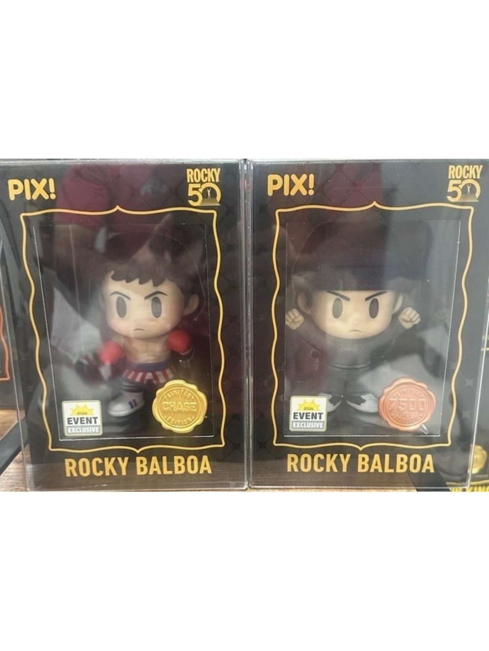 PIX! Rocky Balboa Vinyl Figures Set with Chase and Hero Event Exclusive